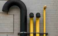 yellow and black metal pipe