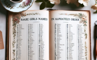Sjældne pigenavne i alfabetisk rækkefølge